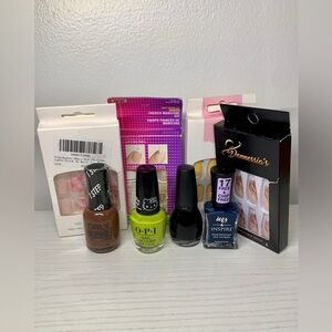 8X Mix Nail Polish Press-On Nail Set French Manicure VTG Sinful Orly OPI NEW 8